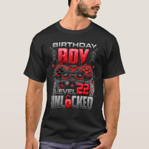 Level 22 Unlocked Awesome Since 2000 22nd Birthday T-Shirt
