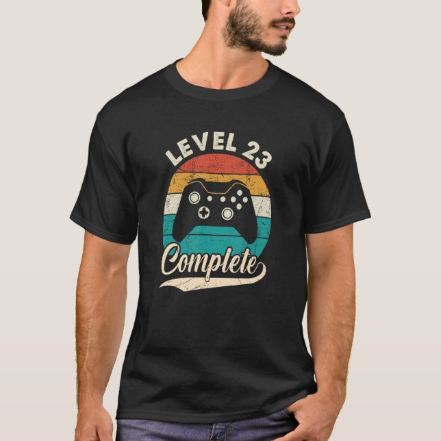 Level 23 Complete   23rd Wedding Anniversary For H T-Shirt (Front)