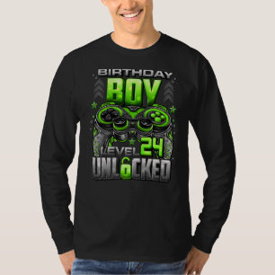 Level 24 Unlocked Awesome Since 1998 24th Birthday T-Shirt