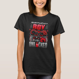 Level 24 Unlocked Awesome Since 1998 24th Birthday T-Shirt