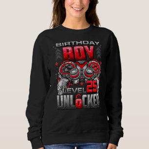 Level 25 Unlocked Awesome Since 1997 25th Birthday Sweatshirt