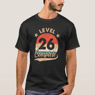 Level 26 Complete Retro 26th Wedding Aniversary Fo T-Shirt