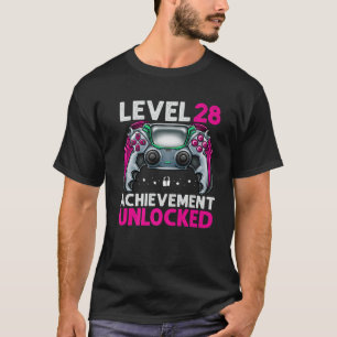 Level 28 Unlocked Awesome Since 1993 28Th Birthday T-Shirt