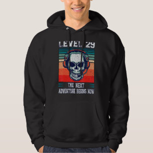 Level 29 Unlocked Next 29th Birthday Gamer Advent Hoodie