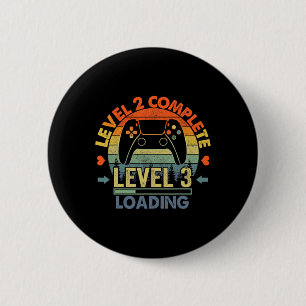 Level 2 Complete 2 Anniversary Gift 2nd Wedding An 6 Cm Round Badge