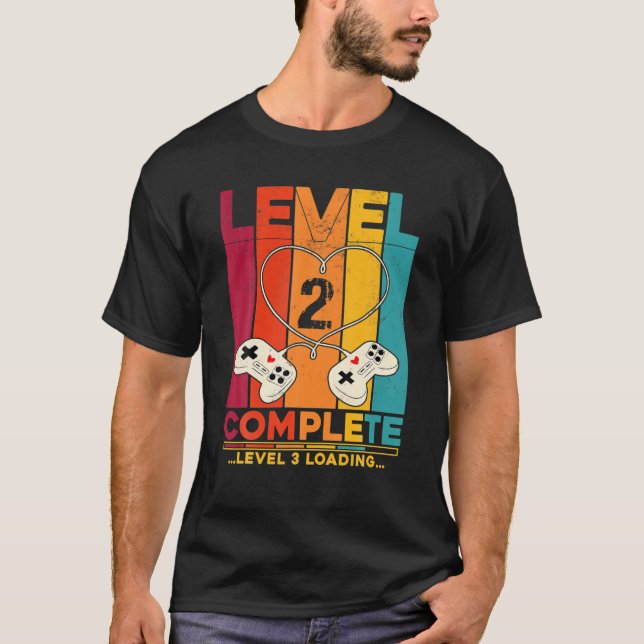 Level 2 Complete Level 3 Loading Video Gamer Anniv T-Shirt (Front)