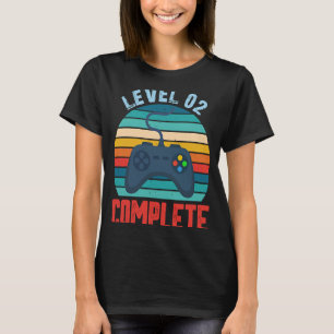Level 2 Complete Retro Vintage 2nd Wedding Anniver T-Shirt