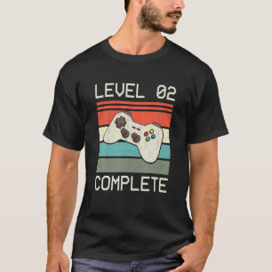 Level 2 Complete Video Gamer - 2Nd Wedding Anivers T-Shirt