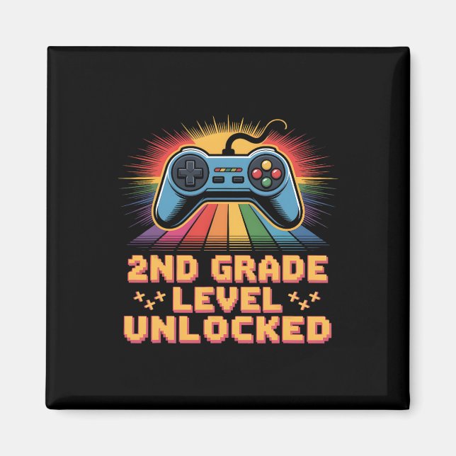 Level 2nd Grade Unlocked Ck To School First Day Bo Magnet (Front)