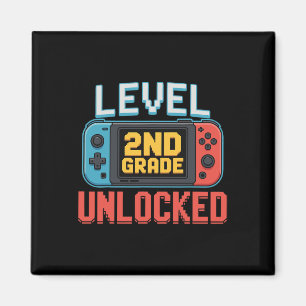 Level 2nd Grade Unlocked Ck To School Gamer Boys Magnet