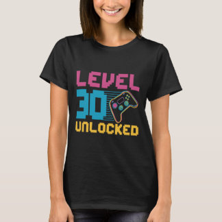 Level 30 Unlocked Gaming Birthday T-Shirt
