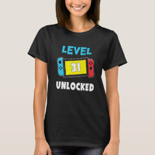 Level 31 Unlocked Video Games 31st Birthday Women T-Shirt