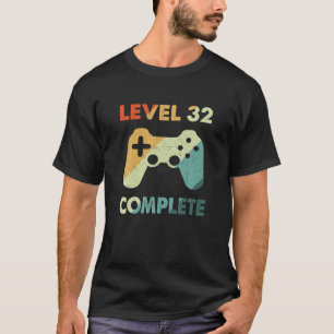 Level 32 Complete Video Gamer - 32Nd Wedding Anive T-Shirt