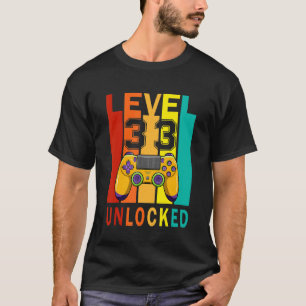 Level 33 Unlocked Video Gamer 33rd Birthday T-Shirt