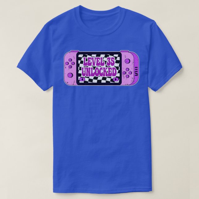 Level 35 Unlocked T-Shirt (Design Front)