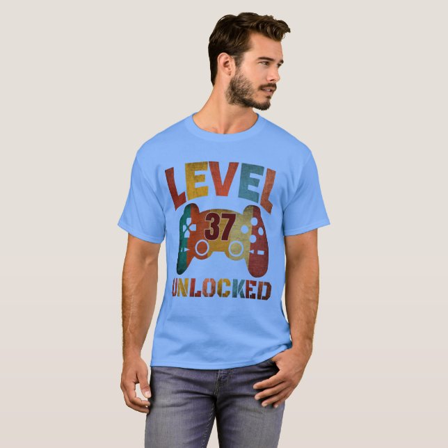LEVEL 37 UNLOCKED T-Shirt (Front Full)