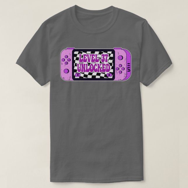 Level 37 Unlocked T-Shirt (Design Front)