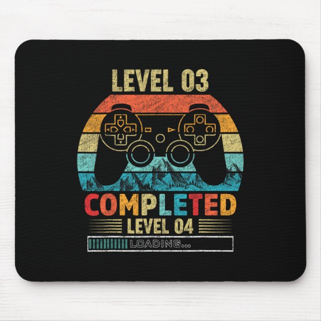 Level 3 Complete Level 4 Loading 3rd Birthday Vide Mouse Pad (Front)