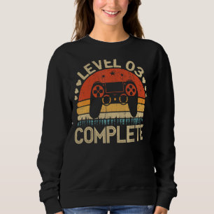 Level 3 Complete Retro Gamer Graphic 3rd Anniversa Sweatshirt