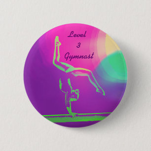 Level 3 Gymnast button