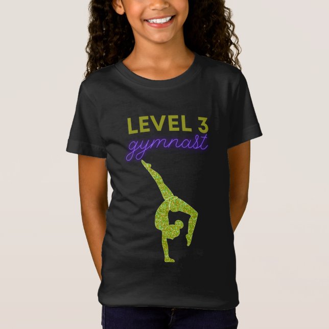 Level 3 Gymnast Going For Gold T-Shirt (Front)