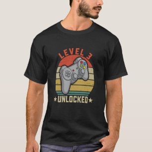Level 3 Unlocked 3rd Birthday Gamer 3 Year Old T-Shirt