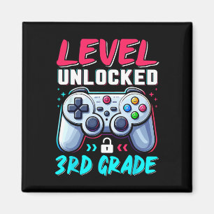 Level 3rd Grade Unlocked Back To School Team Third Magnet