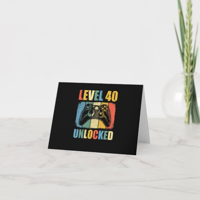 Level 40 unlocked card (Front)