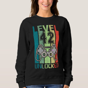 Level 42 Unlocked Video Gamer 42th Birthday Tee