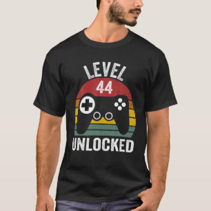 Level 44 Unlocked Funny 44Th Birthday Awesome Year T-Shirt