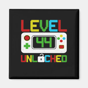 Level 44 Unlocked Video Game 10th Birthday Gift Magnet