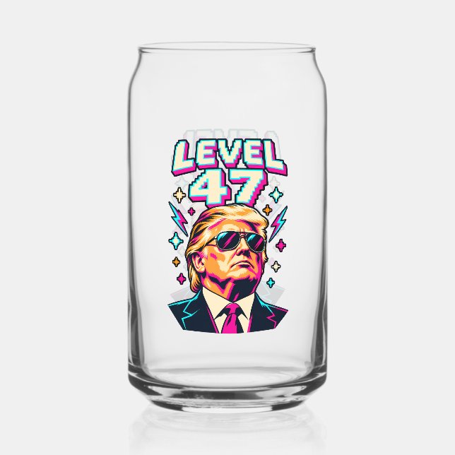 Level 47 Neon Arcade Two-Sided Can Glass (Back)