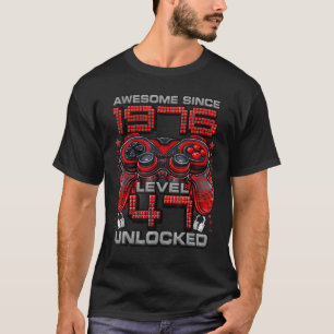 Level 47 Unlocked Awesome Since 1976 47th Birthday T-Shirt