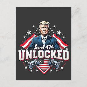Level 47th unlocked Trump Won Inaguration Day Postcard