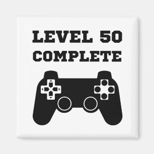 Level 50 complete 50th birthday magnet
