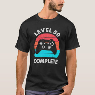 Level 50 Complete Video Gamer - 50Th Wedding Anive T-Shirt