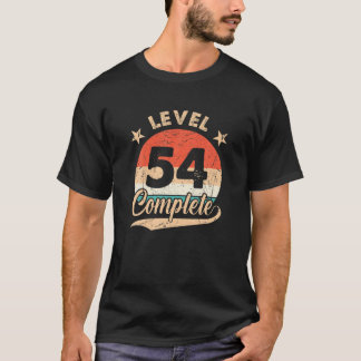 Level 54 Complete Retro 54Th Wedding Aniversary Fo T-Shirt