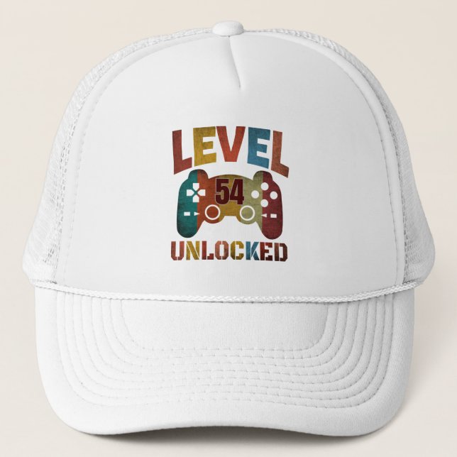LEVEL 54 UNLOCKED TRUCKER HAT (Front)