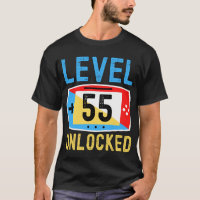 Level 55 unlocked Gamer 55th Birthday