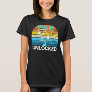 Level 56 Unlocked Video Gamer 56th Birthday T-Shirt