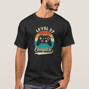 Level 57 Complete 57th Wedding Aniversary For Him T-Shirt