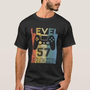 Level 57 Unlocked Birthday 57 Year Old Its My 57Th T-Shirt