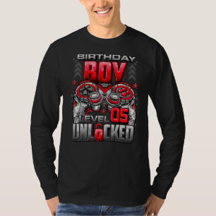 Level 5 Unlocked Awesome Since 2017 5th Birthday G T-Shirt