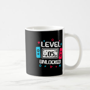 Level 5 Unlocked Gamer - 5th Birthday Gift Video G Coffee Mug