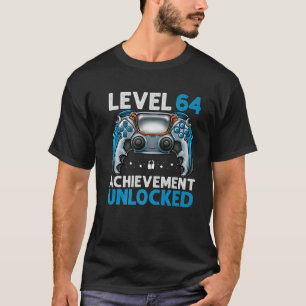 Level 64 Unlocked Awesome Since 1957 64Th Birthday T-Shirt