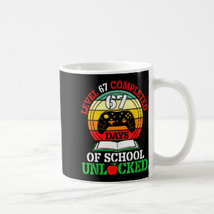 Level 67 Completed Days Of School Unlocked Gamer S Coffee Mug