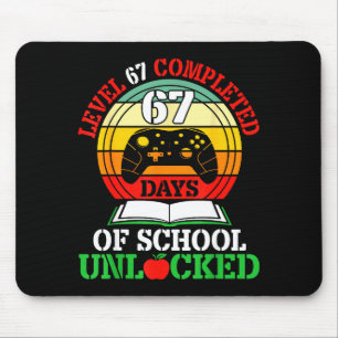 Level 67 Completed Days Of School Unlocked Gamer S Mouse Pad