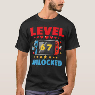 Level 67 Unlocked Gamer 67 Si Seven 6 7 67 Youth B T-Shirt