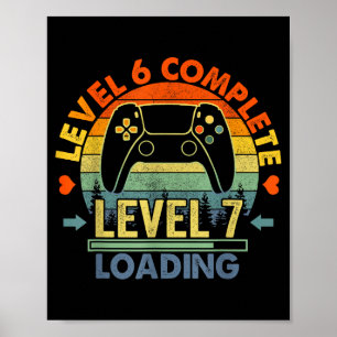 Level 6 Complete 6 Anniversary Gift 6th Wedding An Poster