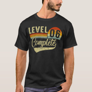 Level 6 Complete Retro Video Gamers Couple 6th Ann T-Shirt